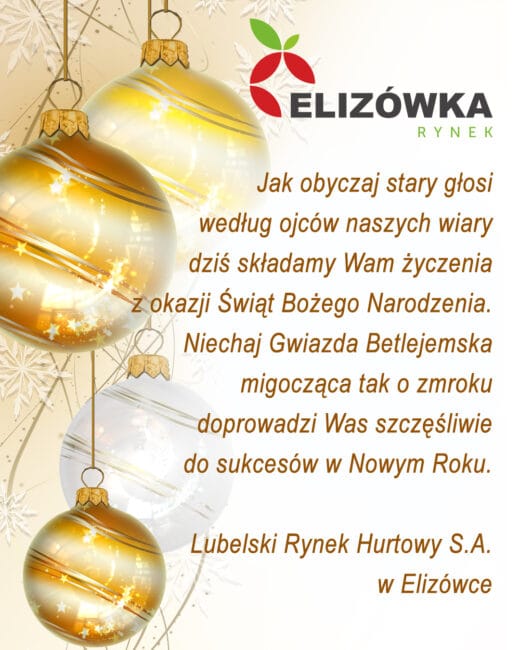 Życzenia z&nbsp;okazji Świąt Bożego Narodzenia