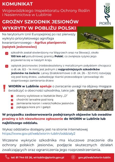 WIORiN Lublin przekazuje komunikat